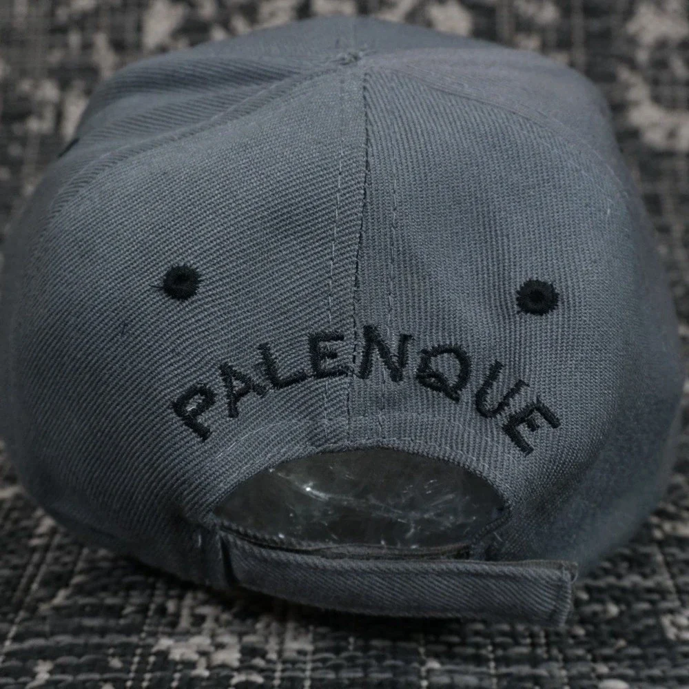 Palenque Rooster Embroidered Baseball Cap Gray Adjustable Strapback‎ Streetwear